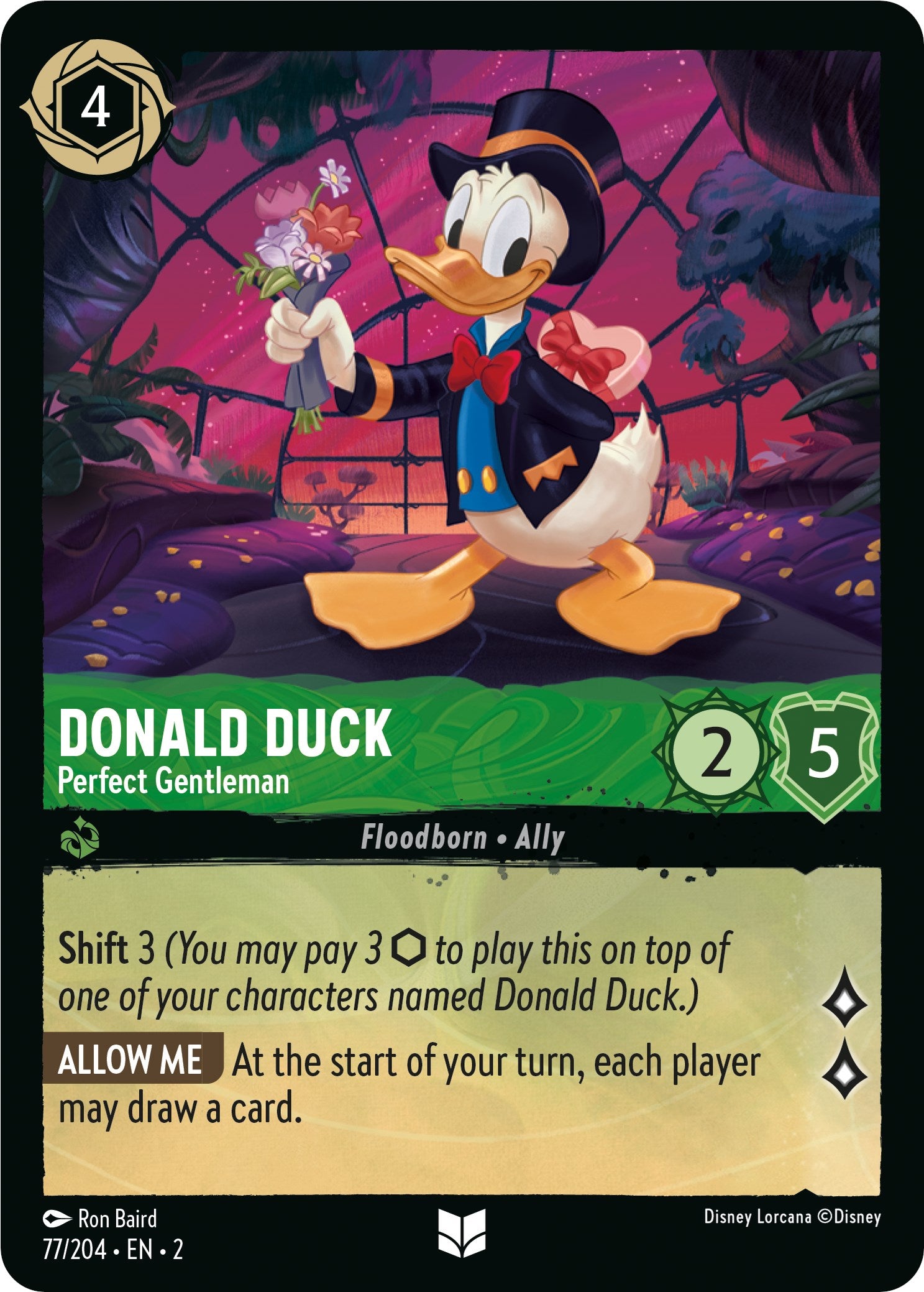 Donald Duck - Perfect Gentleman 77/204 (Rise of the Floodborn) Cold Foil