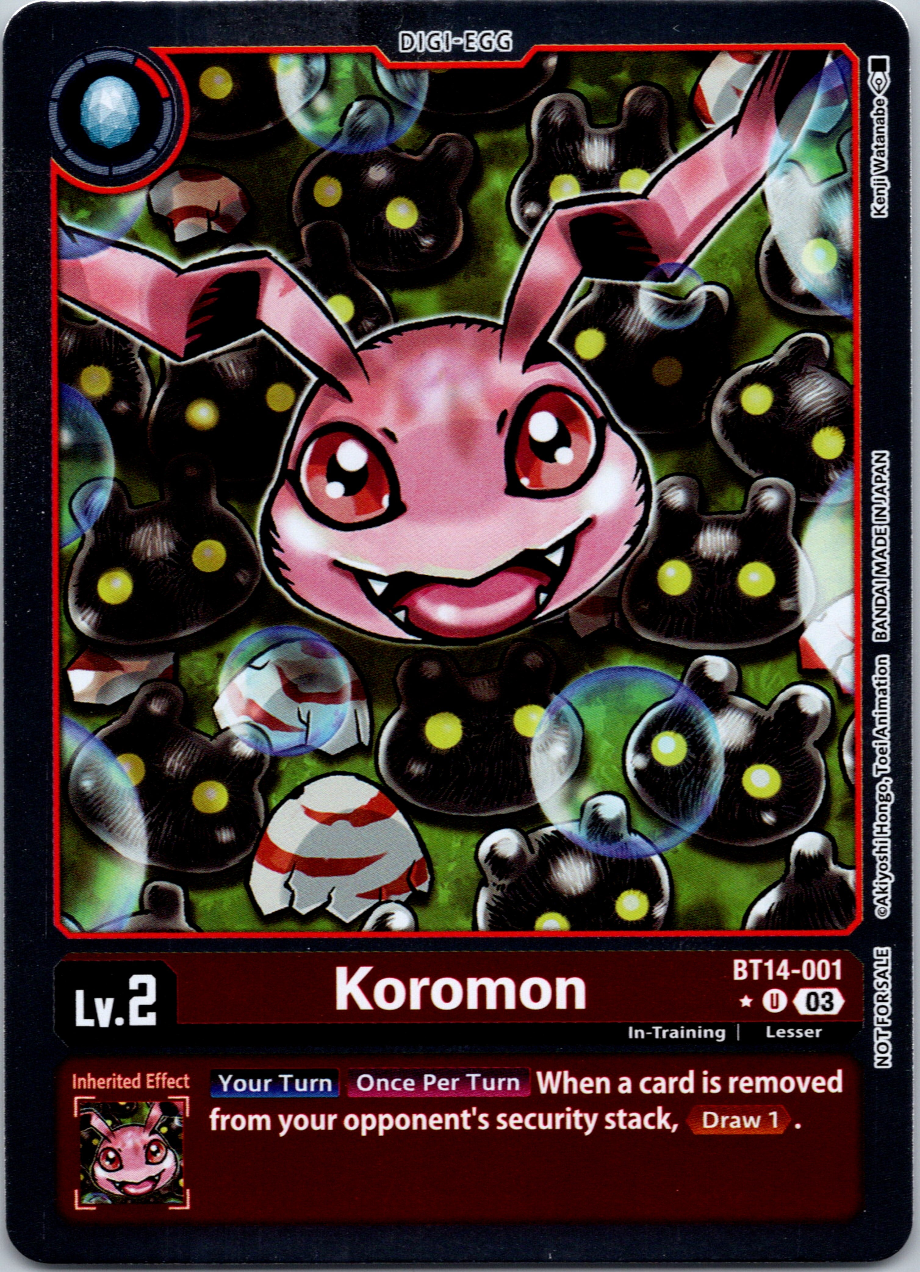 Koromon (Blast Ace Box Promotion Pack) [BT14-001] [Blast Ace] Foil