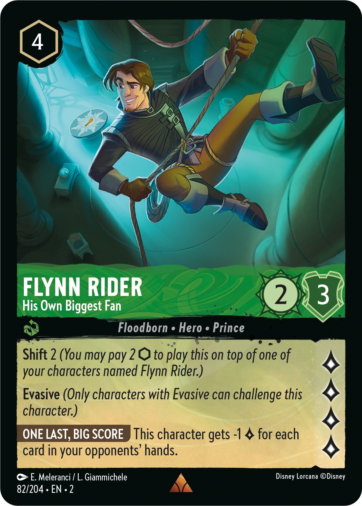 Flynn Rider - His Own Biggest Fan 82/204 (Rise of the Floodborn) Cold Foil