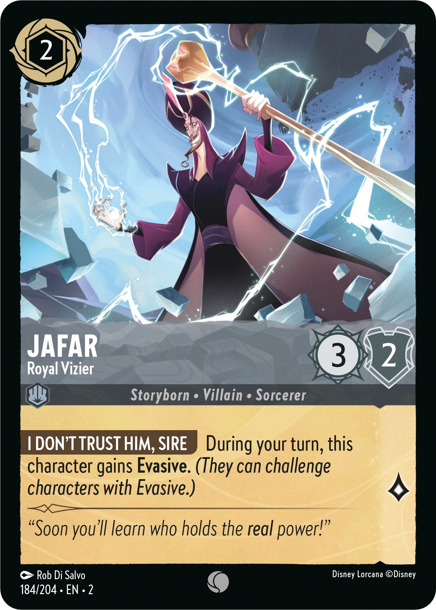 Jafar - Royal Vizier 184/204 (Rise of the Floodborn) Cold Foil