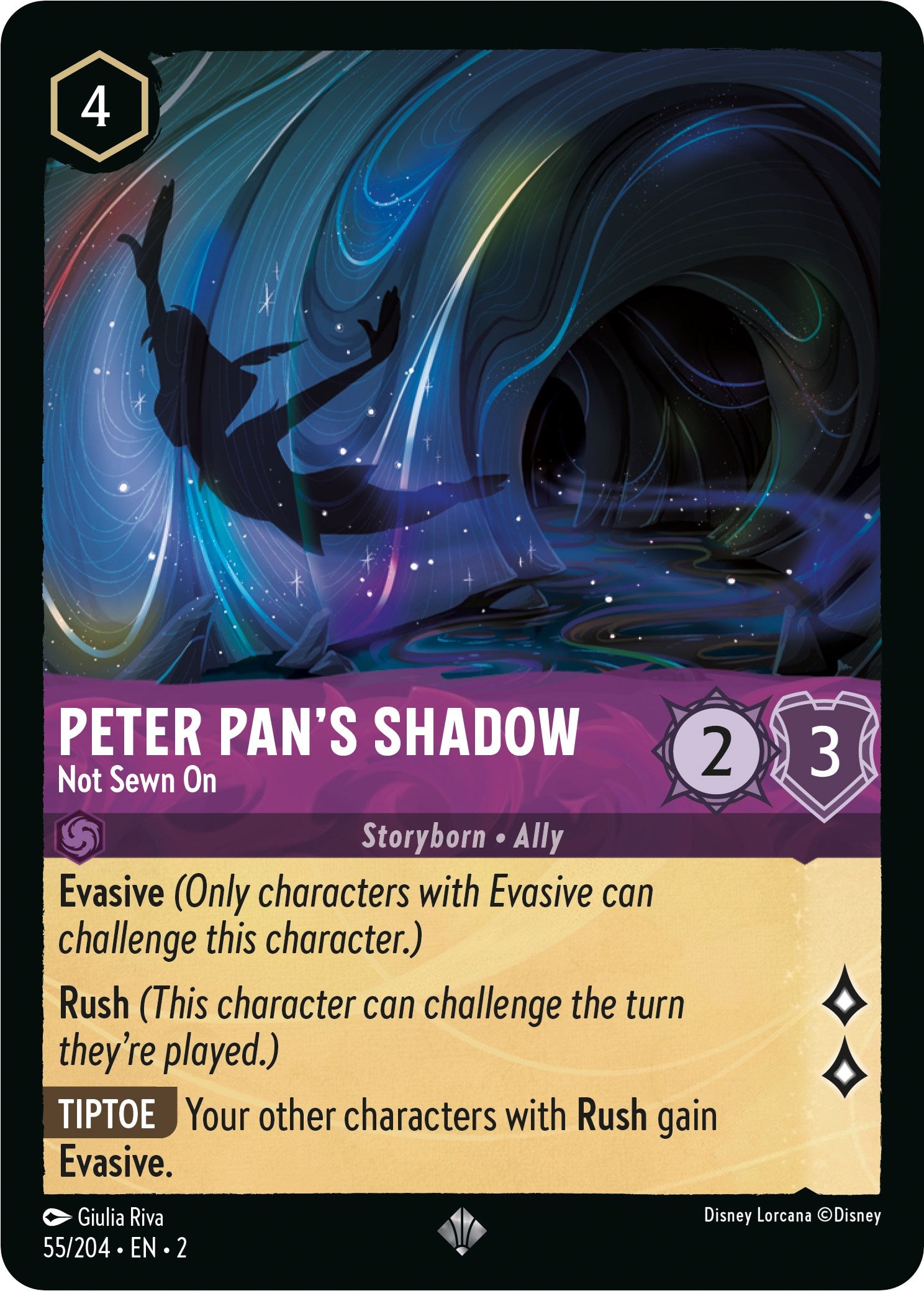 Peter Pan's Shadow - Not Sewn On 55/204 (Rise of the Floodborn)