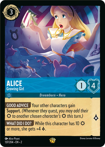 Alice - Growing Girl 137/204 (Rise of the Floodborn) Cold Foil
