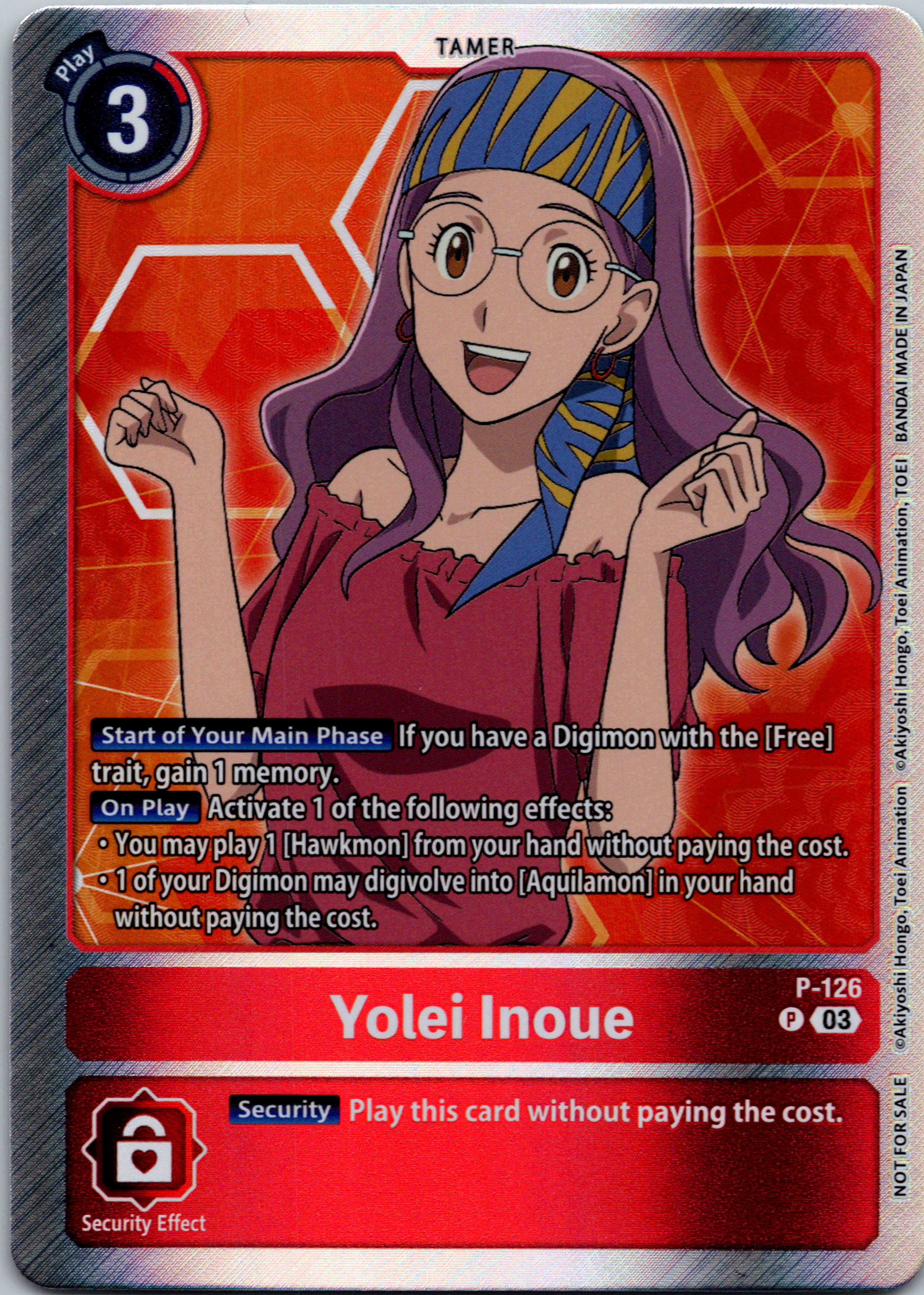 Yolei Inoue - P-126 (Tamer Party Pack -The Beginning- Ver. 2.0) [P-126] [Digimon Promotion Cards] Foil