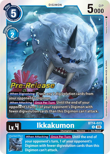 Ikkakumon [BT14-023] [Blast Ace Pre-Release Cards] Foil