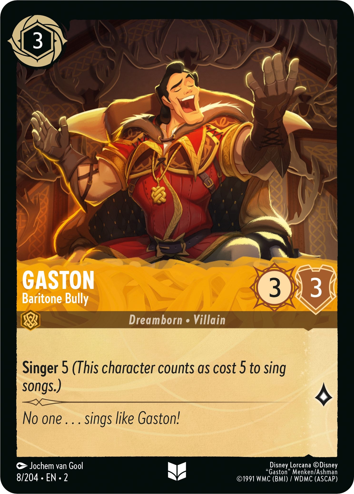 Gaston - Baritone Bully 8/204 (Rise of the Floodborn)