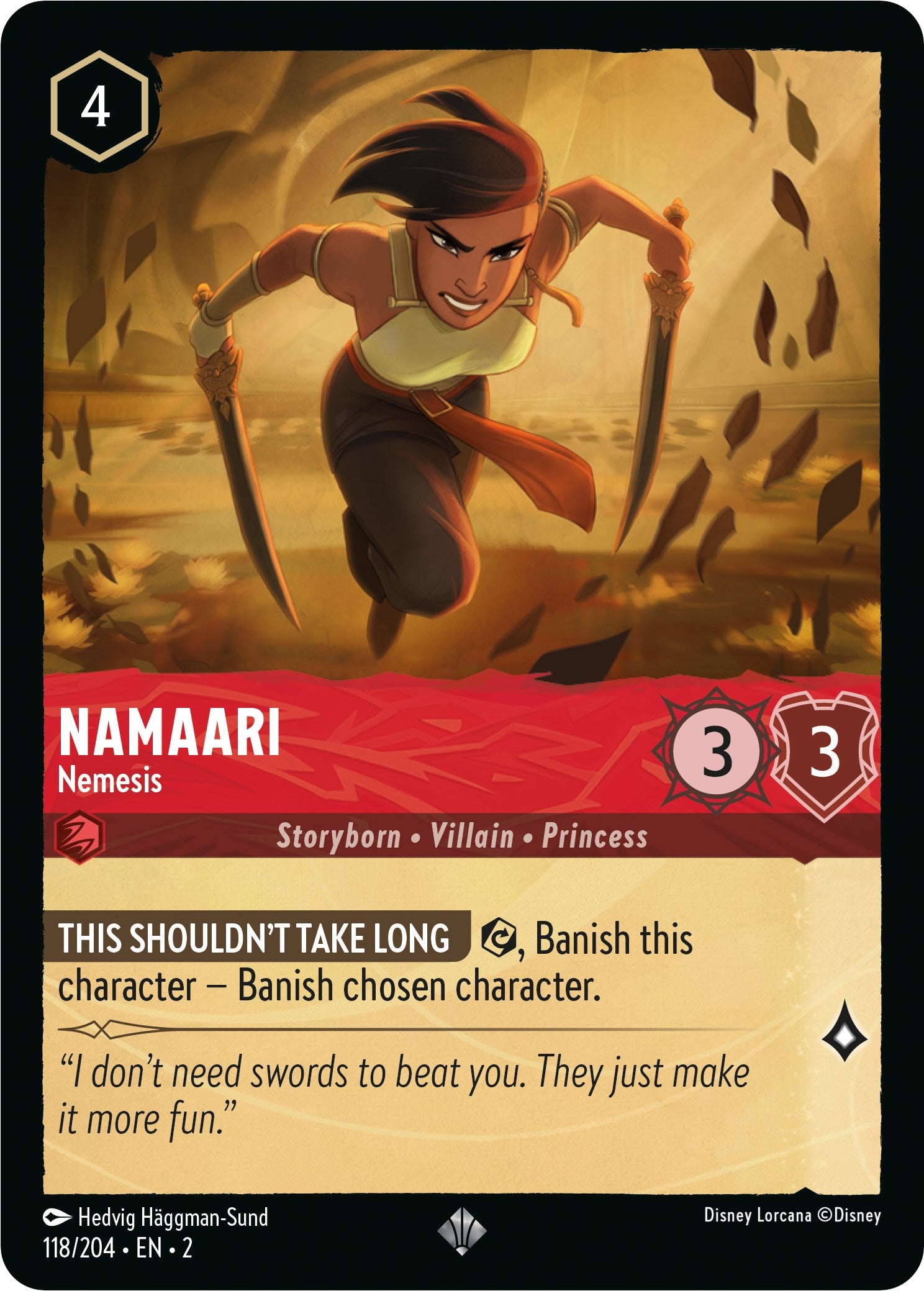 Namaari - Nemesis 118/204 (Rise of the Floodborn)