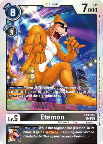 Etemon (Blast Ace Double Pack Set) [EX1-052] [Classic Collection] Foil