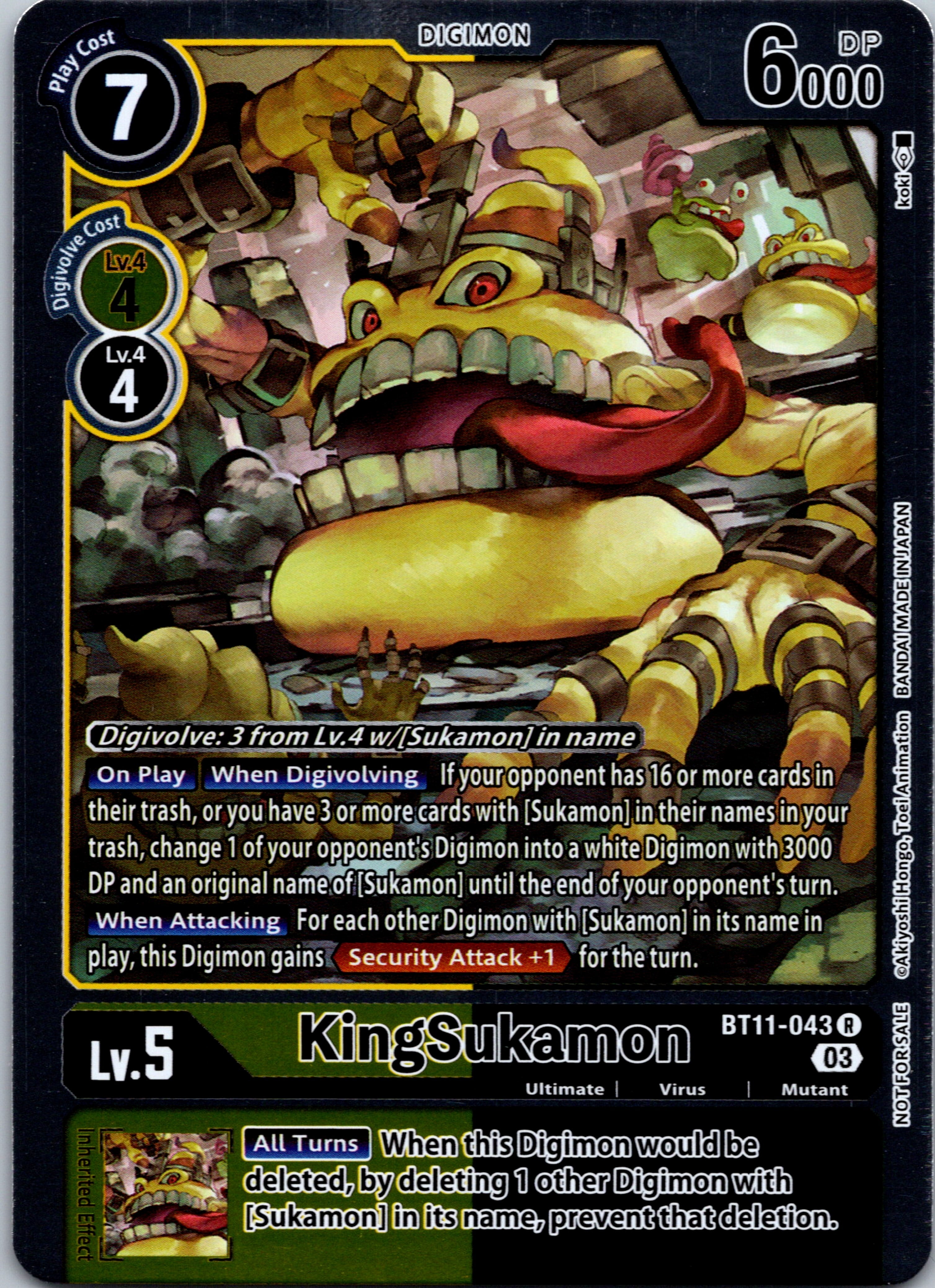 KingSukamon (Winner Pack -Blast Ace-) [BT11-043] [Dimensional Phase] Foil