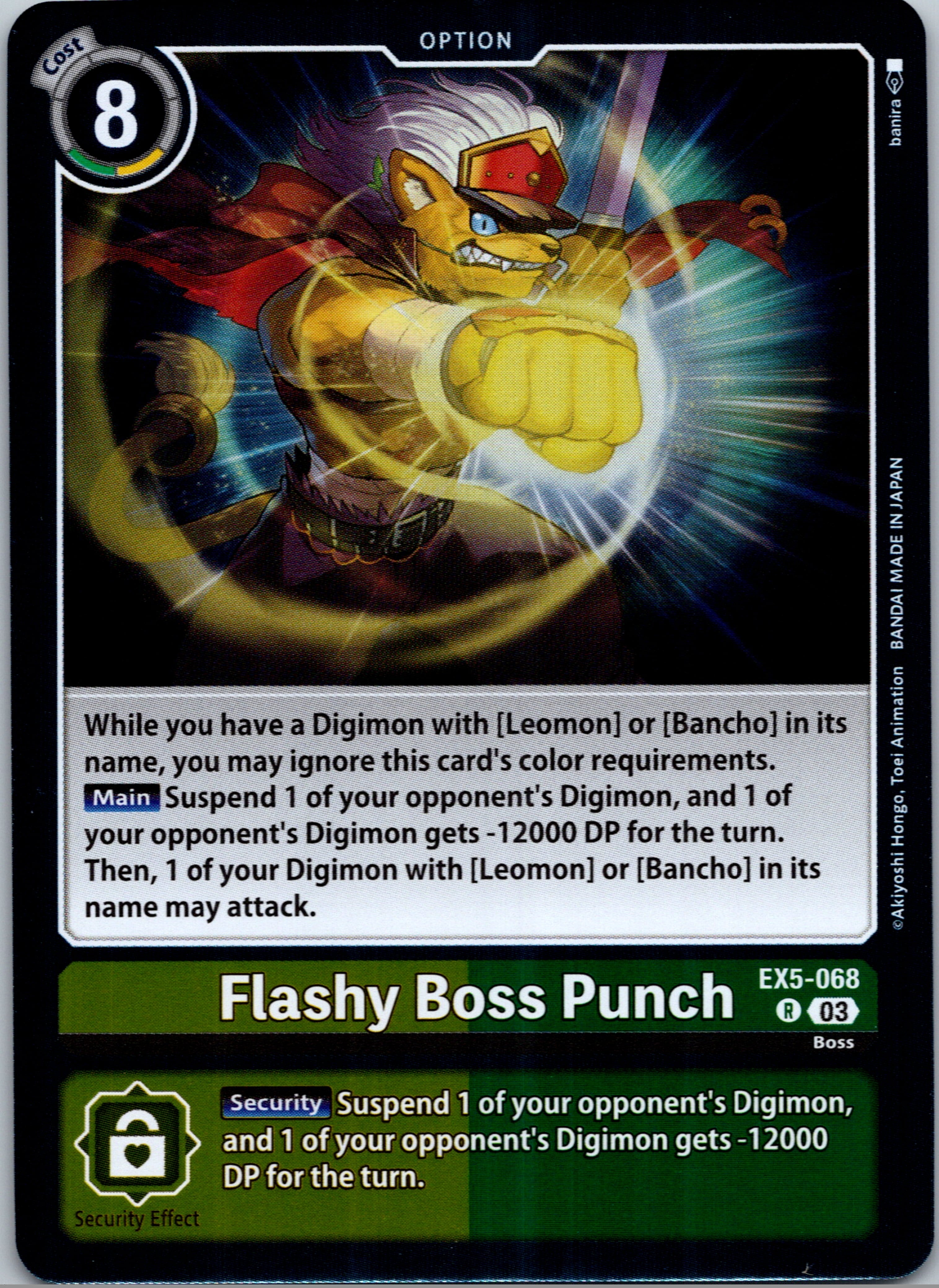Flashy Boss Punch [EX5-068] [Animal Colosseum] Foil