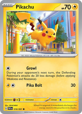 Pikachu [018/091] - (Paldean Fates)
