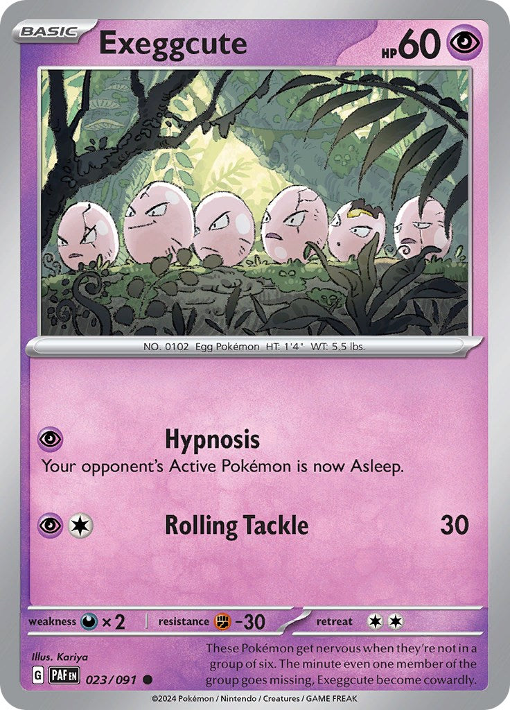 Exeggcute [23/091] - (Paldean Fates) Reverse Holofoil