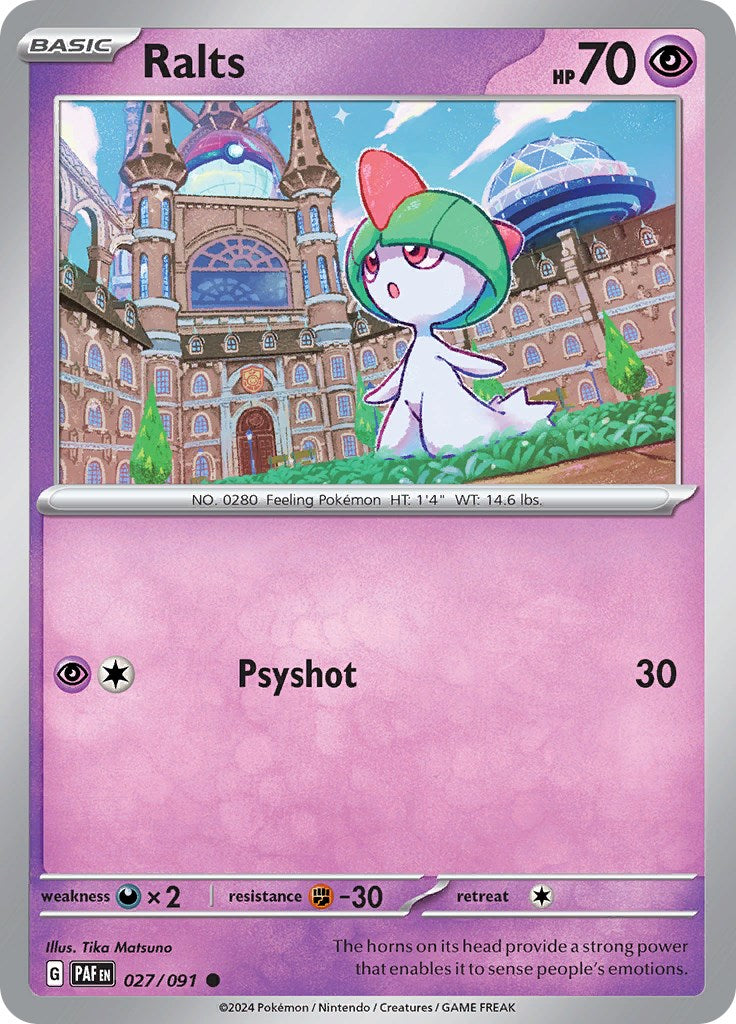 Ralts [027/091] - (Paldean Fates) Reverse Holofoil