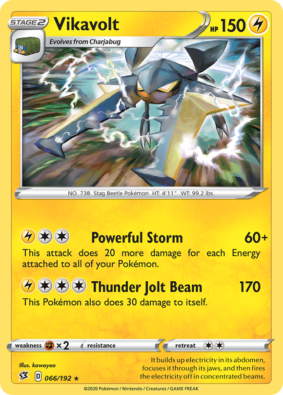 Vikavolt (66/192) [Sword & Shield: Rebel Clash] - Duel Kingdom