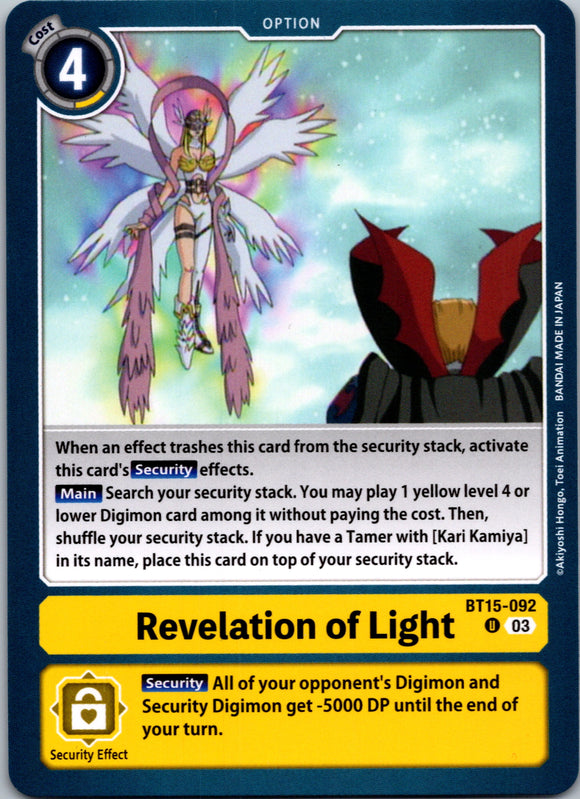 Revelation of Light [BT15-092] [Exceed Apocalypse] Normal