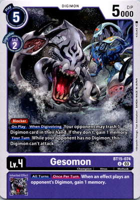 Gesomon [BT15-074] [Exceed Apocalypse] Normal