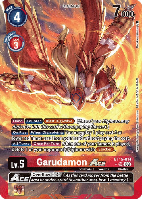 Garudamon Ace (Alternate Art) [BT15-014] [Exceed Apocalypse] Foil