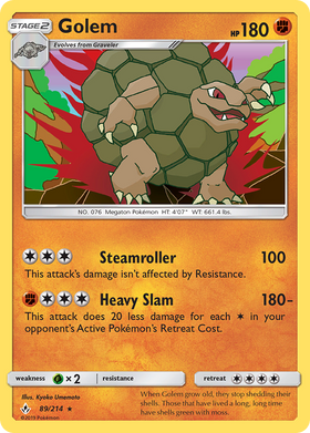 Golem (89/214) [Sun & Moon: Unbroken Bonds] - Duel Kingdom