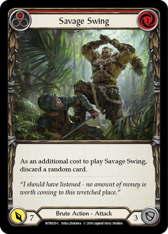Savage Swing (Red) [WTR020-C] Alpha Print Normal - Duel Kingdom