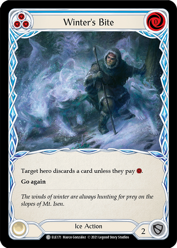 Winter's Bite (Blue) [ELE171] 1st Edition Normal - Duel Kingdom