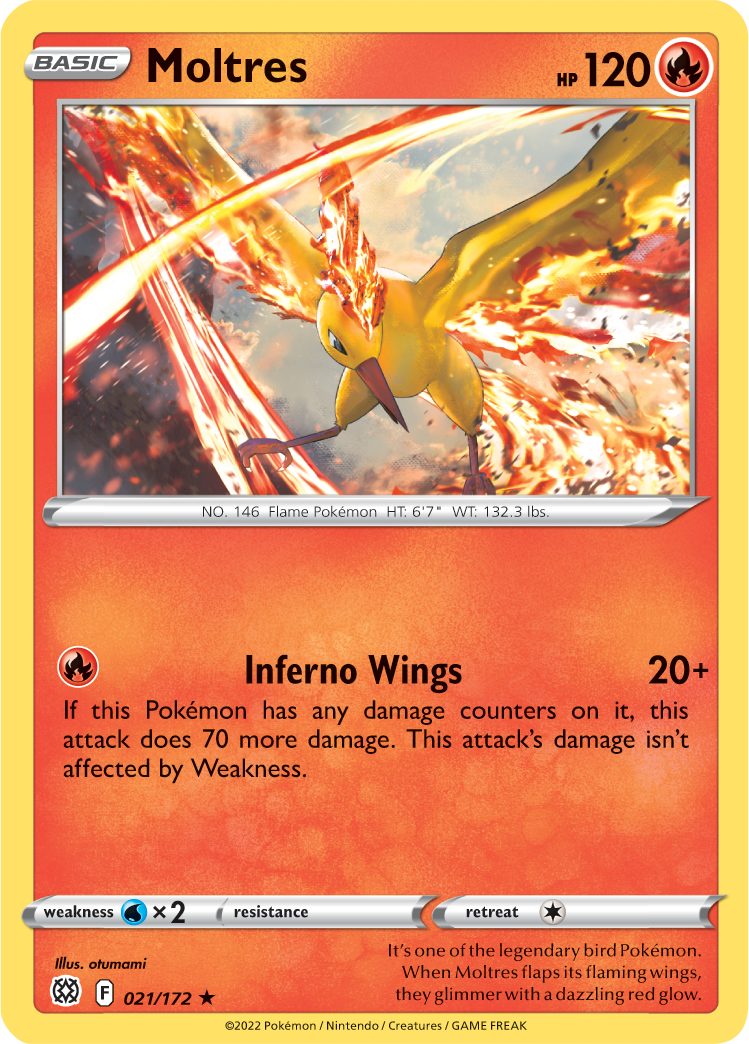 Moltres (021/173) (Theme Deck Exclusive) [Sword & Shield: Brilliant Stars] - Duel Kingdom