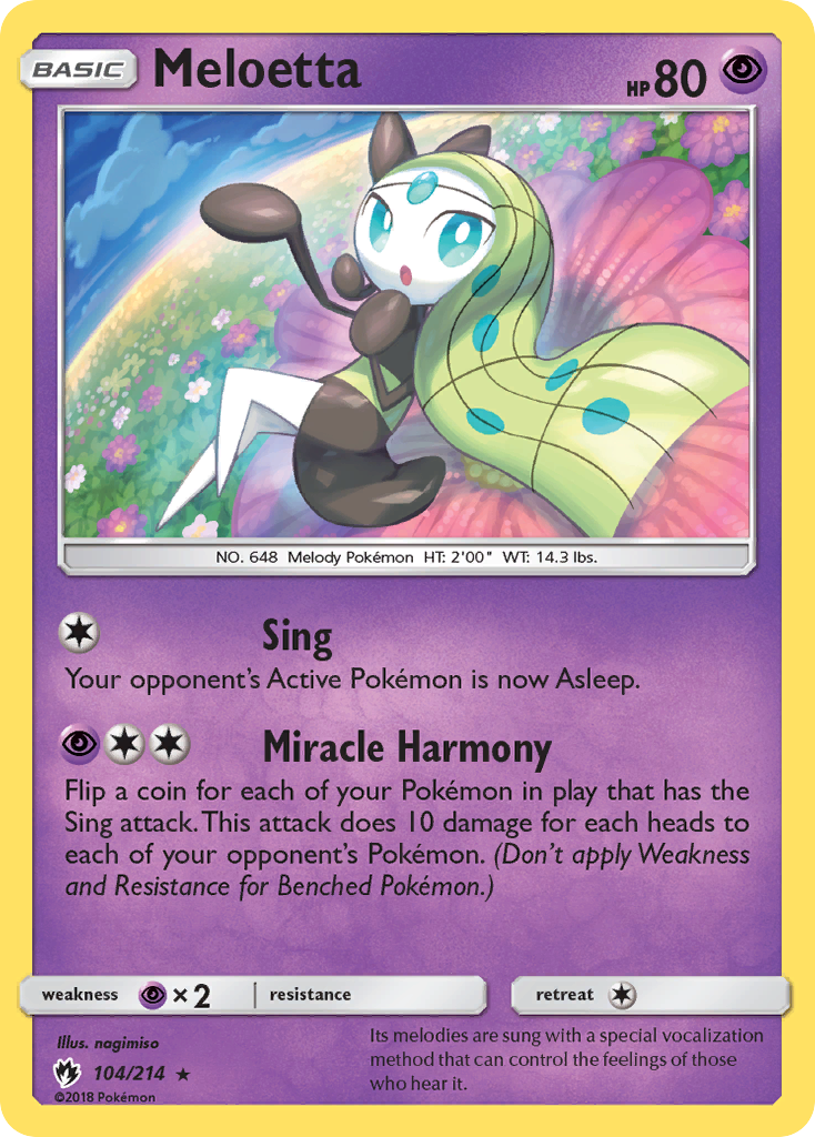 Meloetta (104/214) [Sun & Moon: Lost Thunder] - Duel Kingdom