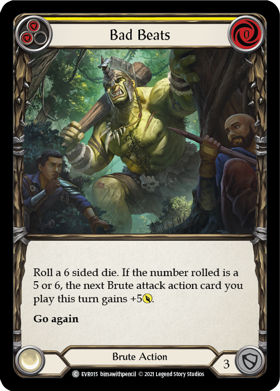 Bad Beats (Yellow) [EVR015] 1st Edition Normal - Duel Kingdom