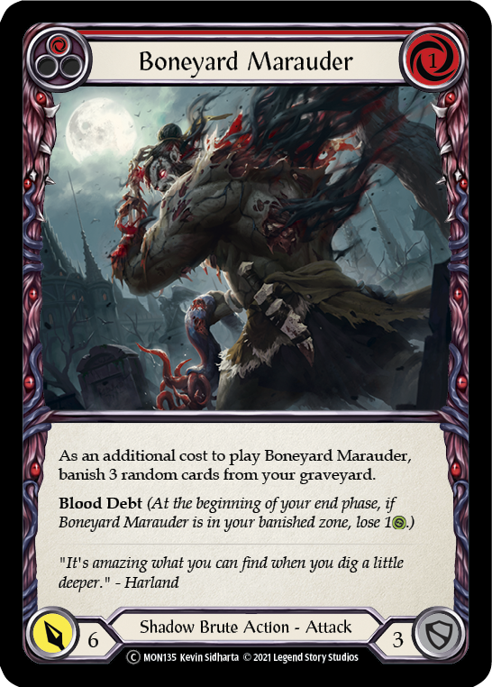 Boneyard Marauder (Red) [U-MON135] Unlimited Normal - Duel Kingdom