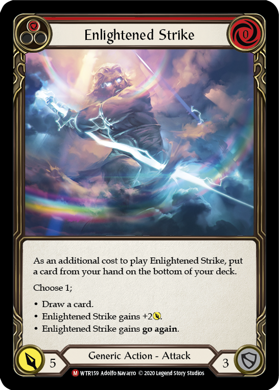 Enlightened Strike [WTR159] Unlimited Rainbow Foil - Duel Kingdom