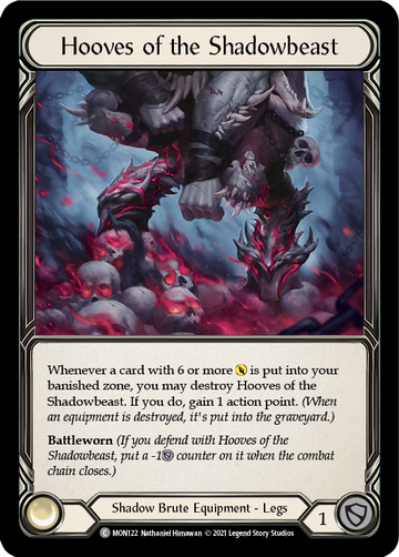 Hooves of the Shadowbeast [MON122] 1st Edition Normal - Duel Kingdom