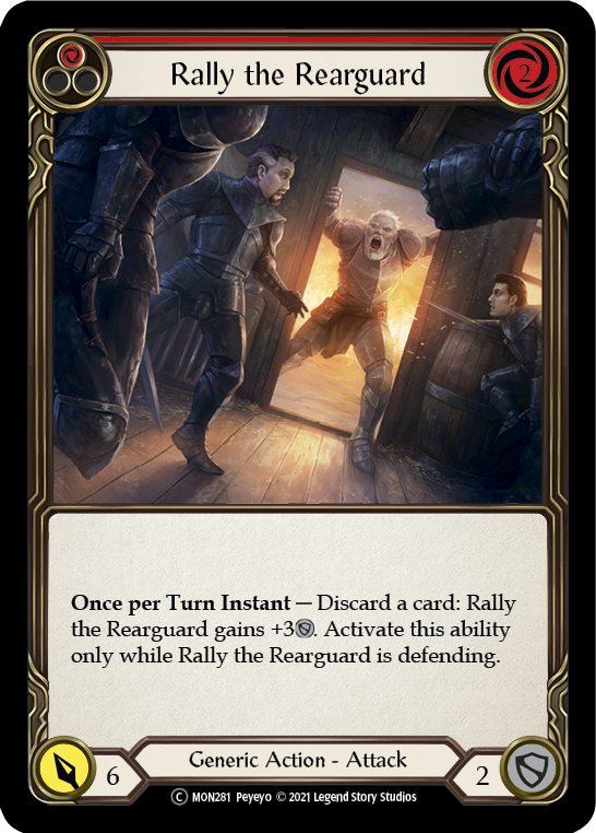 Rally the Rearguard (Red) [U-MON281] Unlimited Normal - Duel Kingdom