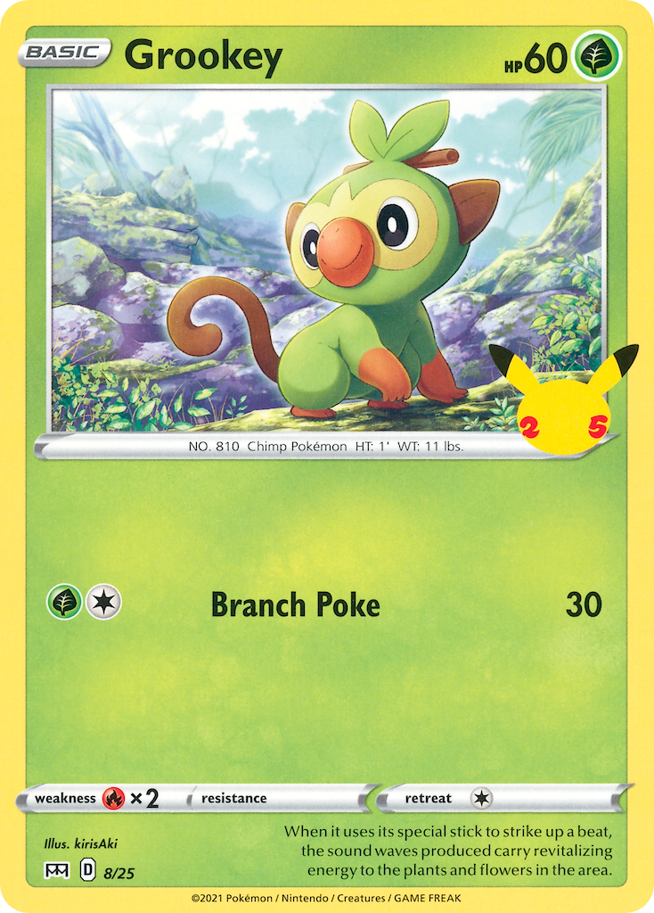 Grookey (8/25) [McDonald's 25th Anniversary] - Duel Kingdom