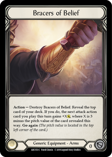 Bracers of Belief [ARC153-C] 1st Edition Normal - Duel Kingdom