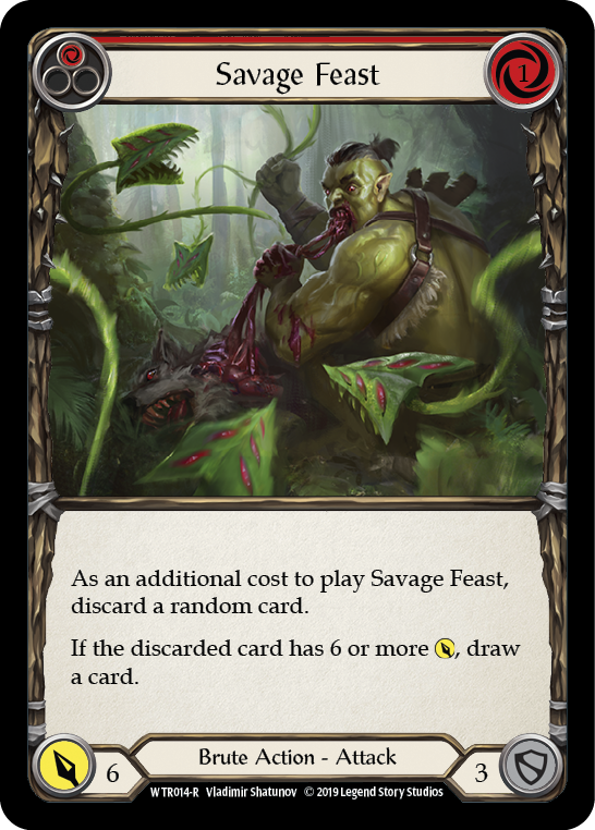 Savage Feast (Red) [WTR014-R] Alpha Print Normal - Duel Kingdom