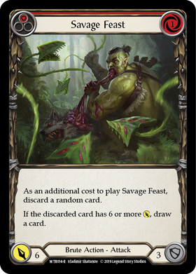 Savage Feast (Red) [WTR014-R] Alpha Print Normal - Duel Kingdom