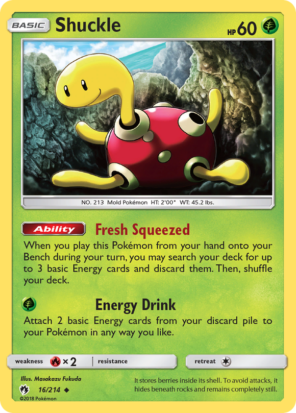 Shuckle (16/214) [Sun & Moon: Lost Thunder] - Duel Kingdom