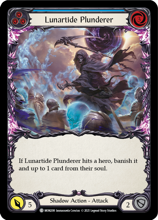 Lunartide Plunderer (Blue) (Rainbow Foil) [MON208-RF] 1st Edition Rainbow Foil - Duel Kingdom