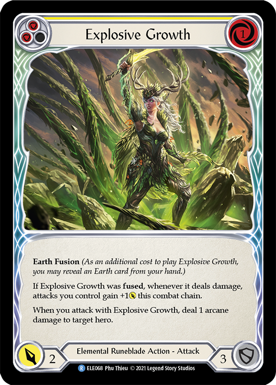 Explosive Growth (Yellow) [ELE068] 1st Edition Normal - Duel Kingdom