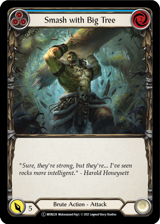 Smash with Big Tree (Blue) [U-MON228] Unlimited Normal - Duel Kingdom