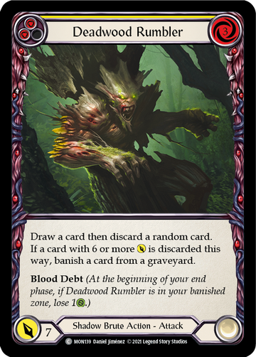 Deadwood Rumbler (Yellow) [MON139] 1st Edition Normal - Duel Kingdom
