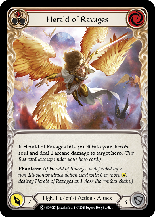 Herald of Ravages (Red) [U-MON017] Unlimited Normal - Duel Kingdom