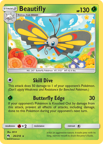 Beautifly (26/214) [Sun & Moon: Lost Thunder] - Duel Kingdom