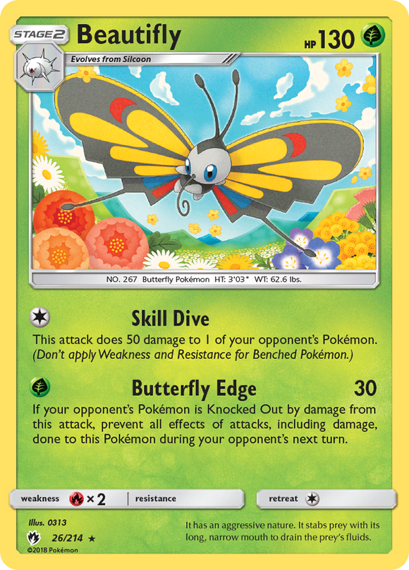 Beautifly (26/214) [Sun & Moon: Lost Thunder] - Duel Kingdom