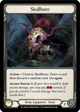 Skullhorn (Rainbow Foil) [CRU006-RF] Unlimited Rainbow Foil - Duel Kingdom