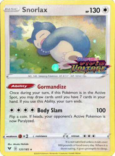 Snorlax (131/185) [SWSH04: Vivid Voltage]