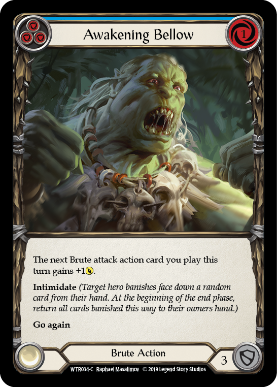 Awakening Bellow (Blue) [WTR034-C] Alpha Print Normal - Duel Kingdom