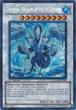 Trishula, Dragon of the Ice Barrier [HA04-EN060] Secret Rare - Duel Kingdom