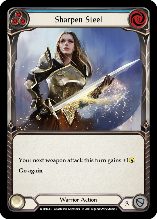 Sharpen Steel (Blue) [WTR143-C] Alpha Print Normal - Duel Kingdom