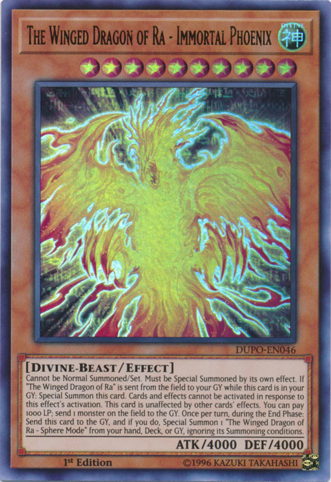The Winged Dragon of Ra - Immortal Phoenix [DUPO-EN046] Ultra Rare - Duel Kingdom