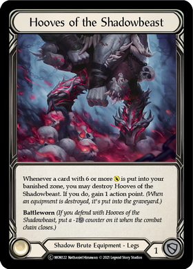 Hooves of the Shadowbeast (Rainbow Foil) [U-MON122-RF] Unlimited Rainbow Foil - Duel Kingdom