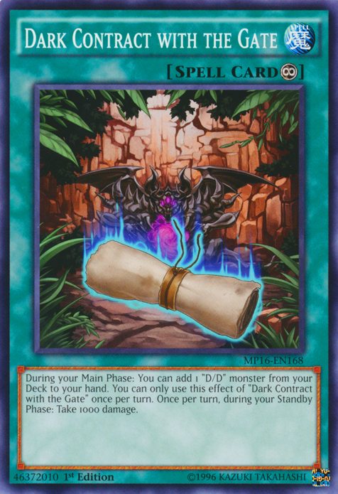 Dark Contract with the Gate [MP16-EN168] Common - Duel Kingdom